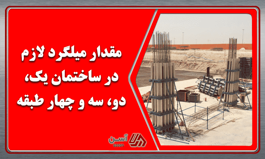 category image: مقدار میلگرد لازم در ساختمان یک، دو، سه و چهار طبقه