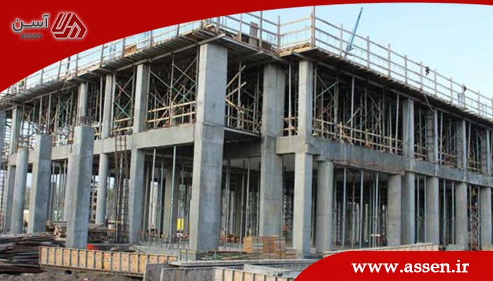 اجرای ستون بتنی در ساختمان