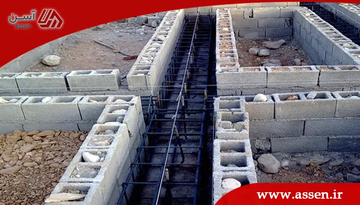 اجرای فونداسیون نواری